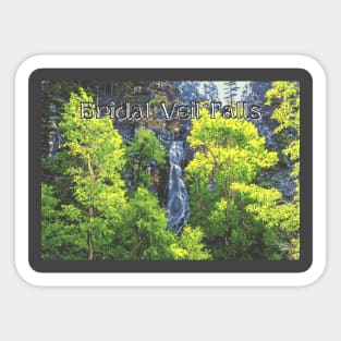 Bridal Veil Falls in Spearfish Canyon Sticker